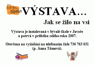 Výstava Jak se žilo na vsi